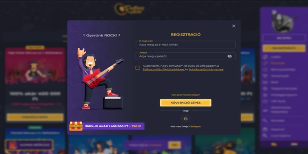 Rolling Slots Casino registration flow on mobile